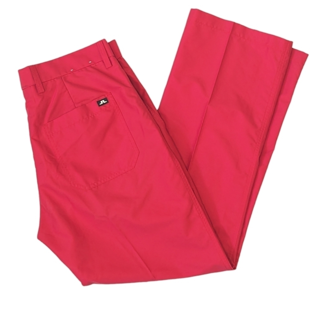 J Lindeberg Regular Fit Red Golf Pants Size 32
